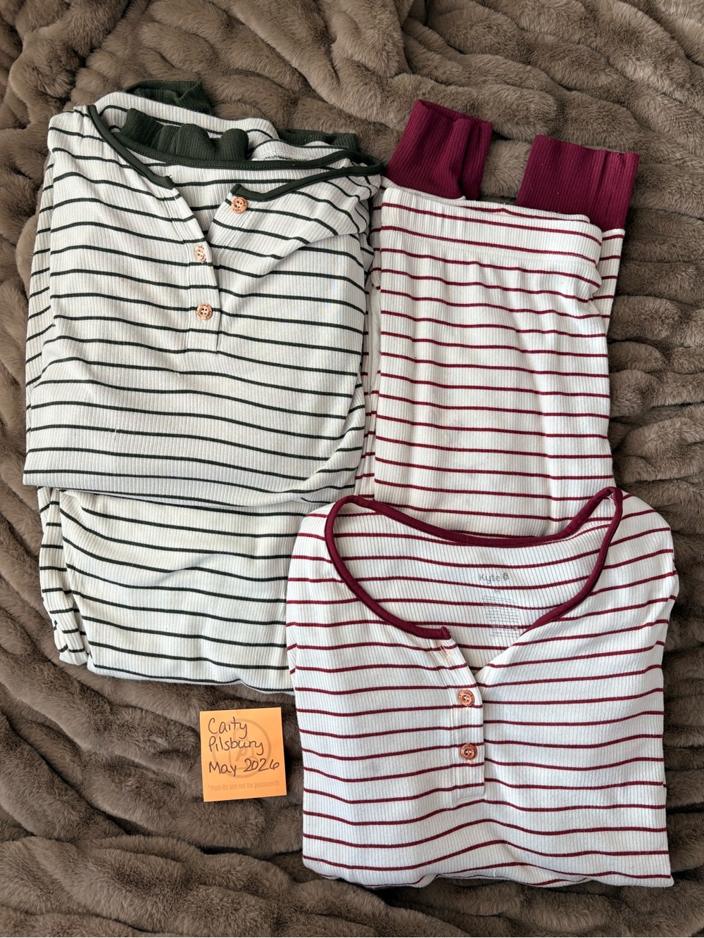 Kyte Women’s Ribbed Henley Set Bundle